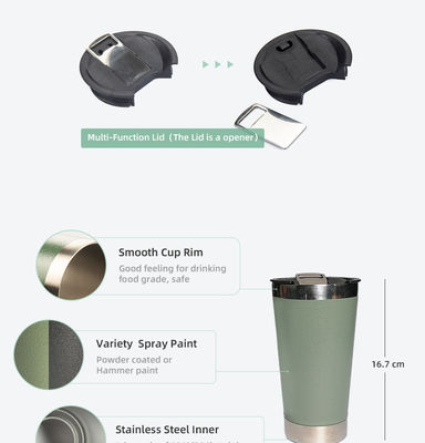 600 ml roestvrij staal reis mok tumbler Hou uw drankjes op de perfecte temperatuur