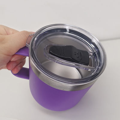 14 oz dubbel geïsoleerde roestvrijstalen reisbeker voor hele dag warm of koud drankje