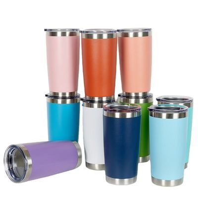Custom logo wandbekers roestvrij staal pintbeker voor feest en reizen warm koude tumblers