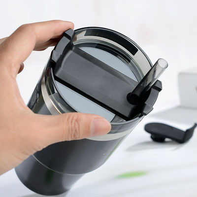 Custom Travel Mug en natuurlijke gezonde roestvrij staal vacuüm koffie tumbler met stro