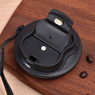 Custom koffiebeker Gele roestvrijstalen reis tumbler met deksel en vacuümisolatie