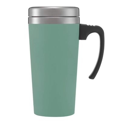 16oz Dubbelwand roestvrijstalen theekop met handvat voor voorraad bij drinkwaren type