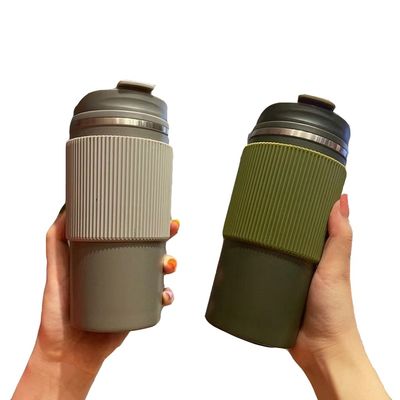 450 ml capaciteit Dubbele laag roestvrij staal Reis koffiebeker Tumbler Cup voor herbruikbaar