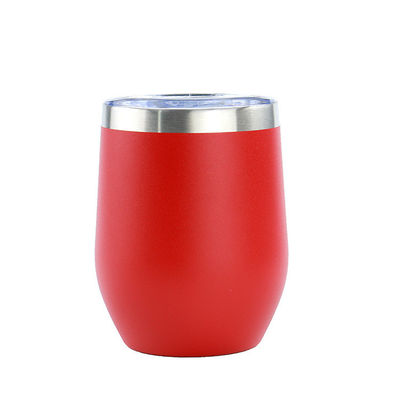 Milieuvriendelijk Voordeel Populair Schattig 12 oz Ei Vormige Dubbele Muur Vacuümbeker Met Deksel