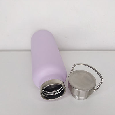 PP Food Grade Deksel 500ml Roestvrij staal Dubbel Geïsoleerde Sportwaterfles voor kamperen