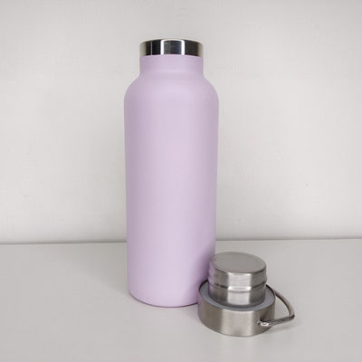 PP Food Grade Deksel 500ml Roestvrij staal Dubbel Geïsoleerde Sportwaterfles voor kamperen