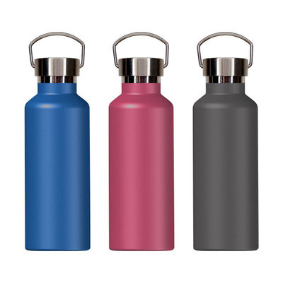 PP Food Grade Deksel 500ml Roestvrij staal Dubbel Geïsoleerde Sportwaterfles voor kamperen