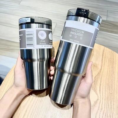 ALL 304 roestvrij staal geïsoleerde ijspullenbeker 30OZ 20OZ dubbelwandige autobeker voor feest