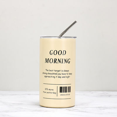 Partij Essentiële roestvrij staal herbruikbare koffiekop met gepersonaliseerde slogan