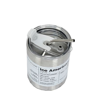 320 ml/600 ml dubbelwand vacuüm geïsoleerde roestvrijstalen pot met stro koffiebeker
