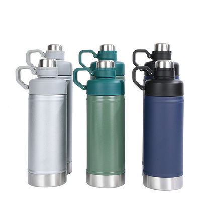 Duurzame grijze 25 oz roestvrijstalen vacuümflessen Thermosen Geïsoleerde waterfles