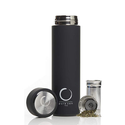 Persoonlijke 500 ml roestvrij staal dubbele laag rubber coated thermos vacuümfles voor fitness