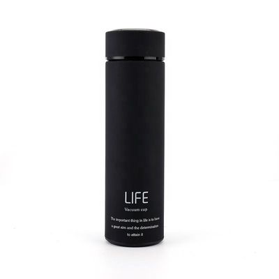 Persoonlijke 500 ml roestvrij staal dubbele laag rubber coated thermos vacuümfles voor fitness