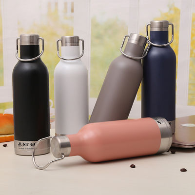 Huis en Sport Geschenk 500 ml Roestvrij staal Rubber Matte Verf Dubbelwand Thermo Flask met aangepaste kleur