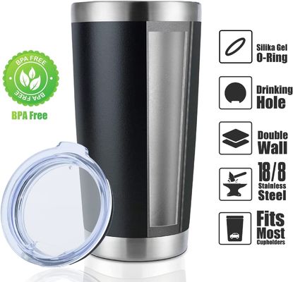 Houd drinken warm koud drinken geïsoleerd 600 ml metalen waterfles Autotomper met stro