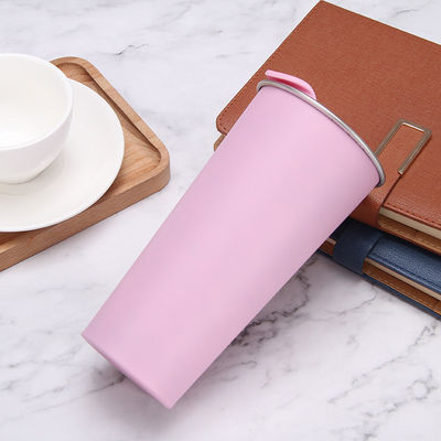Dubbelwandige roestvrijstalen tumbler cartoon design stijl koffiebeker voor reizen
