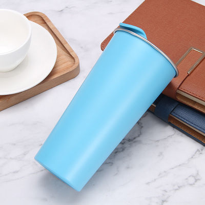 Dubbelwandige roestvrijstalen tumbler cartoon design stijl koffiebeker voor reizen