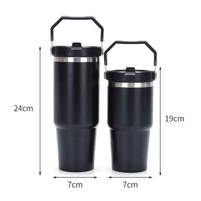 Zakencadeautjes 40 oz roestvrij staal vacuümgeïsoleerde koffiebeker met deksel en handvat