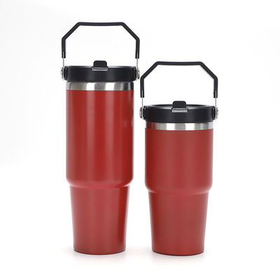 Zakencadeautjes 40 oz roestvrij staal vacuümgeïsoleerde koffiebeker met deksel en handvat