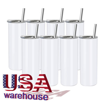 Stocked 20oz roestvrij staal dubbele wand dunne rechte sublimatie tumbler te koop