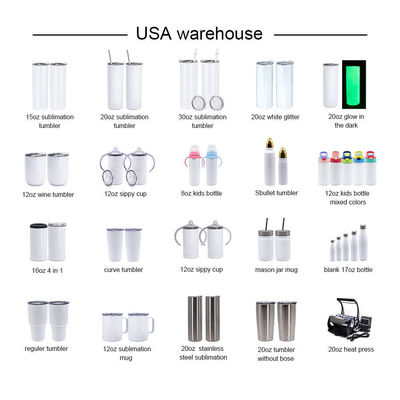 Stocked 20oz roestvrij staal dubbele wand dunne rechte sublimatie tumbler te koop
