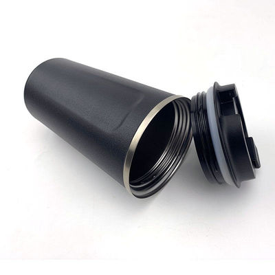 LID 12/17 oz Dubbelwand 18/8 Thermos Koffie Vacuüm Geïsoleerd Reis Roestvrij staal Koffiekop