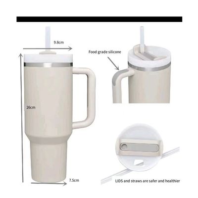 Custom Logo 40 Oz Dubbelwand roestvrij staal reis tumblers Handle voor gemakkelijk reizen