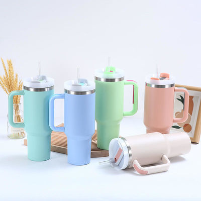 Leekproof 40oz roestvrij staal handvat cup tumbler voor reizen en buitenactiviteiten