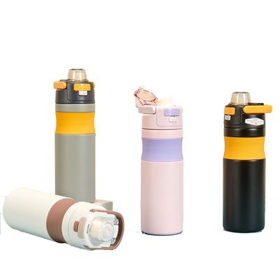 Vlekkeloos staal 580 ml sportwaterfles met stro ideaal voor alle avonturen in de buitenlucht