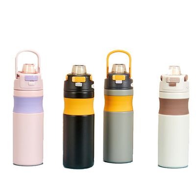 Vlekkeloos staal 580 ml sportwaterfles met stro ideaal voor alle avonturen in de buitenlucht