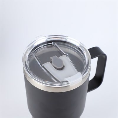 30oz tumbler met handvat dubbele wand vacuüm geïsoleerde reisbeker