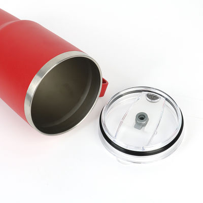 30oz tumbler met handvat dubbele wand vacuüm geïsoleerde reisbeker
