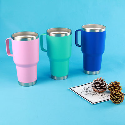 Custom Logo Printed Straw Cup 30oz Tumbler roestvrij staal voor duurzaam buitenreizen