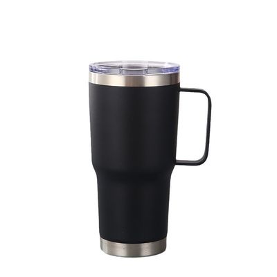 20 oz dubbel geïsoleerde stengelloze wijnbak met handvat en stro Verbeter je imago