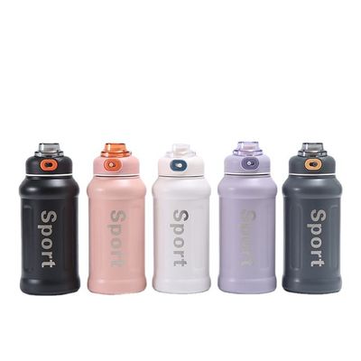 850 ml Sports Design Vacuum Geïsoleerde roestvrijstalen thermische mok met handvat en stro