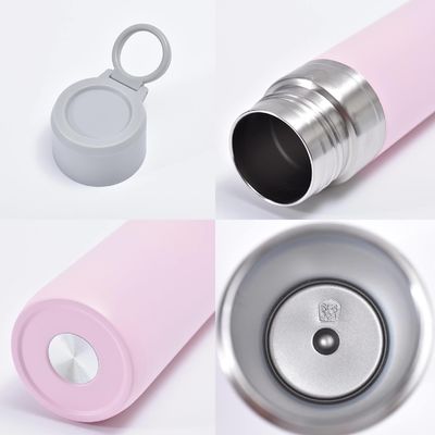 Custom Logo 500 ml roestvrij staal dubbele wand vacuüm geïsoleerde waterfles voor buiten