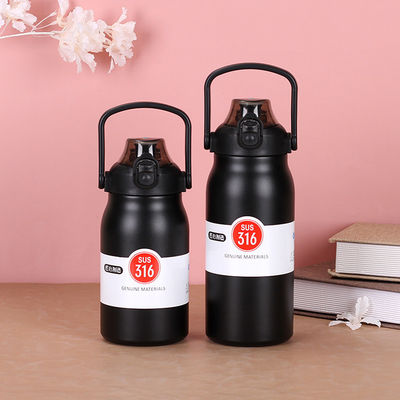 Buitenwaterfles met draagbare handgreep en bounce cover accepteert aangepaste kleuren