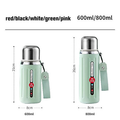 Custom logo 600 ml 800 ml roestvrij staal geïsoleerde waterfles met aanvaardbare OEM/ODM