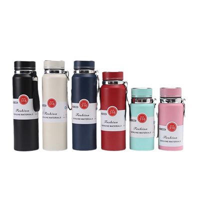 Geïsoleerde waterfles 600ml/800ml/1000ml LED-temperatuurdisplay Custom Logo Camping
