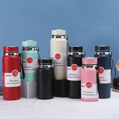 Vacuümgeïsoleerde waterfles van roestvrij staal met thee-infuser en temperatuursensor