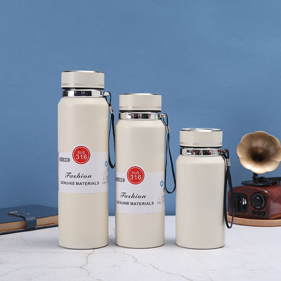 Vacuümgeïsoleerde waterfles van roestvrij staal met thee-infuser en temperatuursensor
