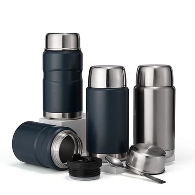 Houding van het drankje warm koud 12-24 uur Dubbel vacuüm isolatie roestvrij staal voedselcontainer