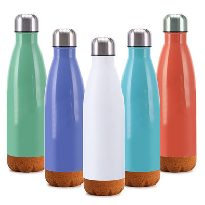 Vacuüm thermische fles Dubbele wandfles met houten bodem Modern design Bestseller