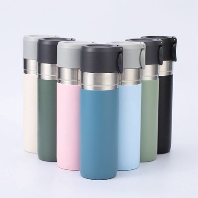 Metalen sportfles 500 ml roestvrij staal vacuümfles voor dubbelwand geïsoleerd reizen