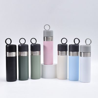 Metalen sportfles 500 ml roestvrij staal vacuümfles voor dubbelwand geïsoleerd reizen