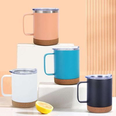 Voorbeeld verstrekt 12 oz roestvrij staal sublimatie bier koffie tumbler met kurk bodem