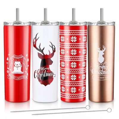 20oz Sublimatie Tumblers Gelegenheid Giveaway Custom Logo Bulk Kerst koffiebeker