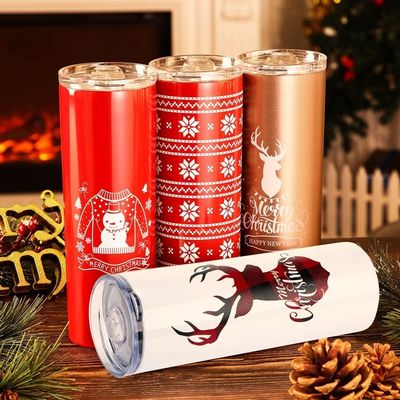 20oz Sublimatie Tumblers Gelegenheid Giveaway Custom Logo Bulk Kerst koffiebeker