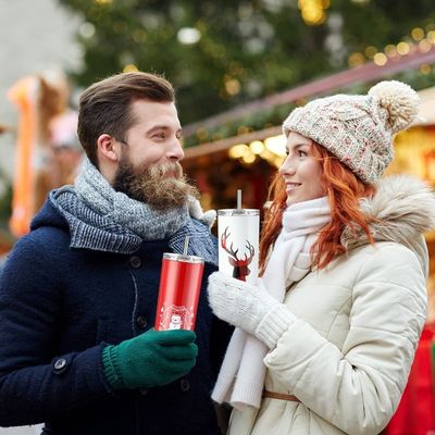 20oz roestvrij staal sublimatie lege tumbler voor feestelijk en kleurrijk kerstcadeau