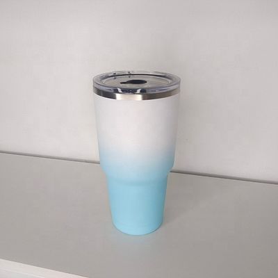 30oz roestvrij staal vacuüm geïsoleerde koffiebekers Dubbele wand tumbler kopjes met deksels